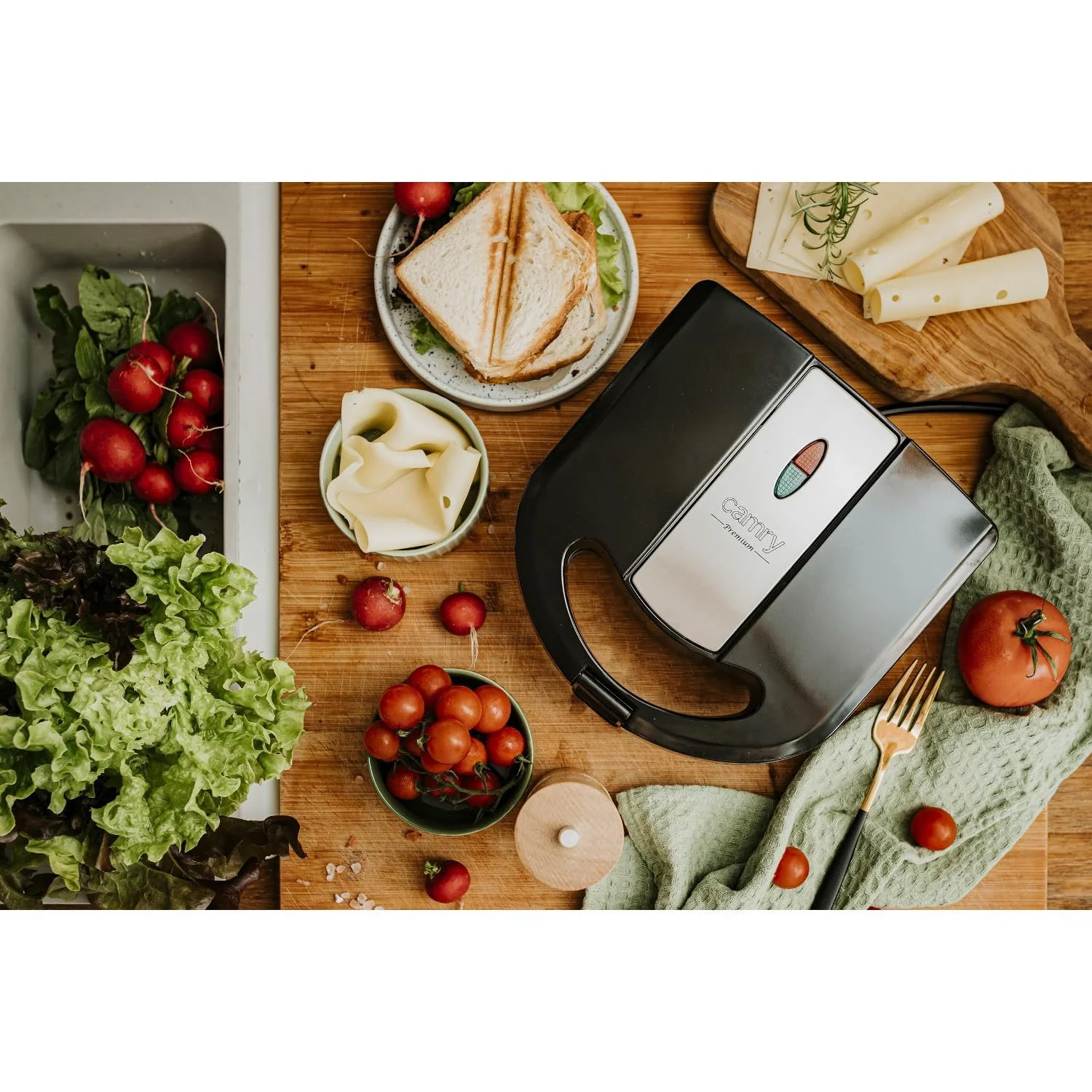 Бутербродниця 3-в-1 Багатофункціональна 1000 Вт, фото №5