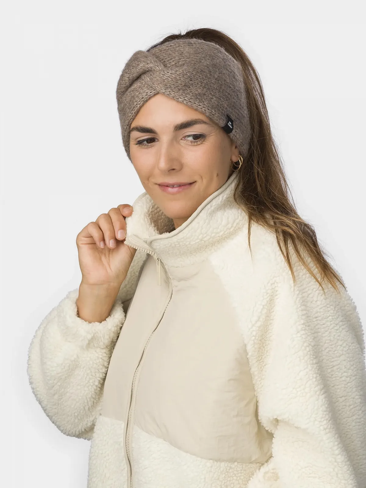 Пов'язка Eisbär Fenna Бежевий Мериносова вовна, фото №3 Пов'язка Eisbär Fenna Бежевий Мериносова вовна, фото №3