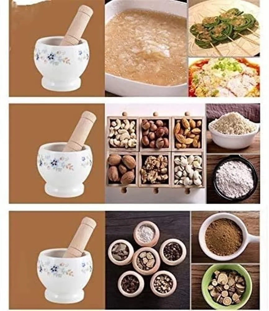 Ступка з товкачем Бiлий, фото №5