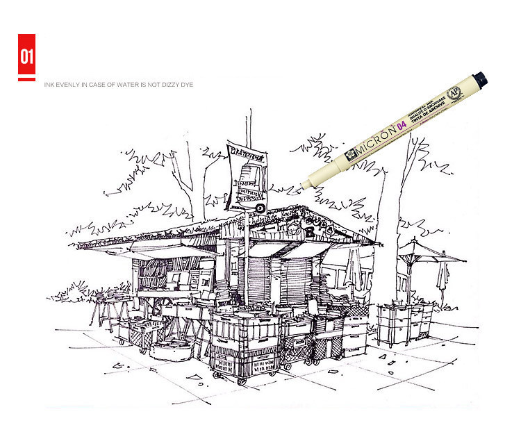Набор линеров Sakura PIGMA Micron 7 шт черные, фото №3