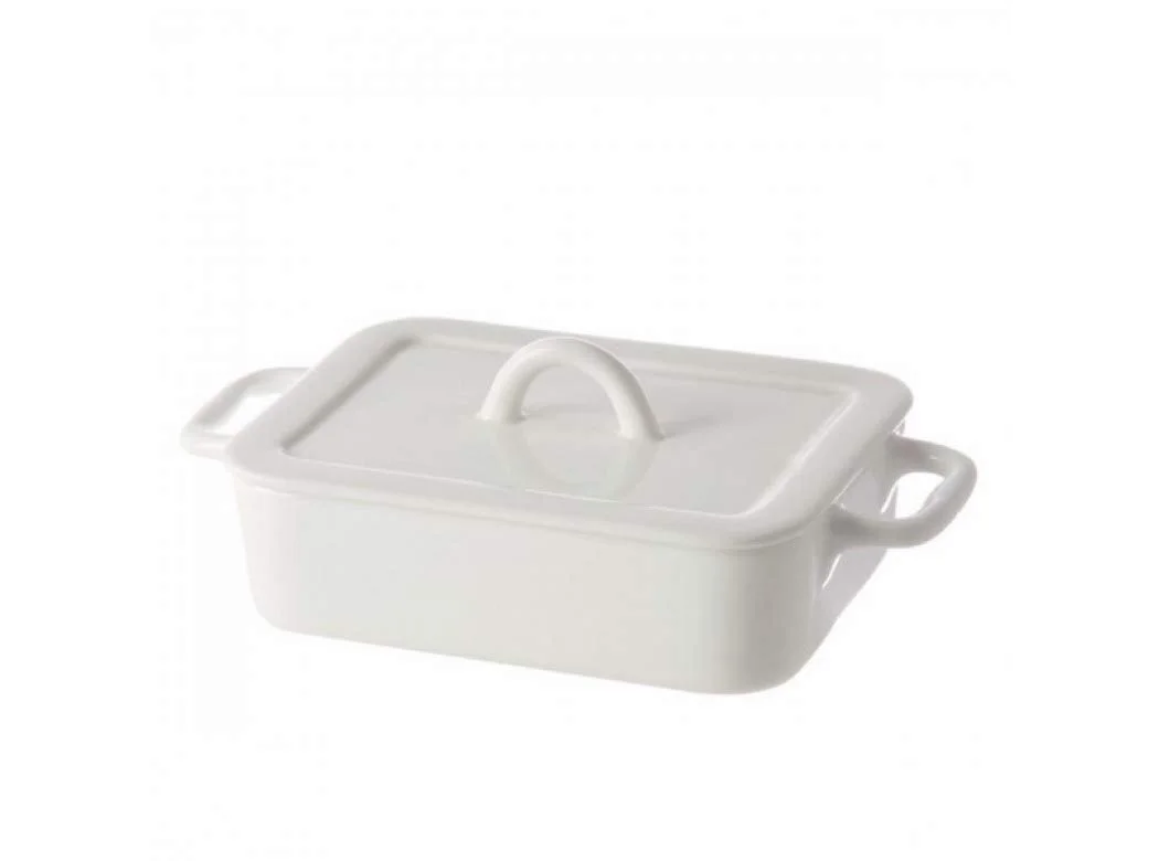 Форма для запікання la Porcellana Poppi прямокутна порцелянова біла 31 x 16 x 6 см, фото №1
