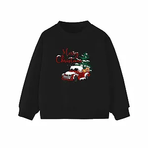 Пуловер для девочки Печатный пуловер с круглым вырезом и длинными рукавами Флисовая толстовка Мягкая повседневная одежда - Фото 1