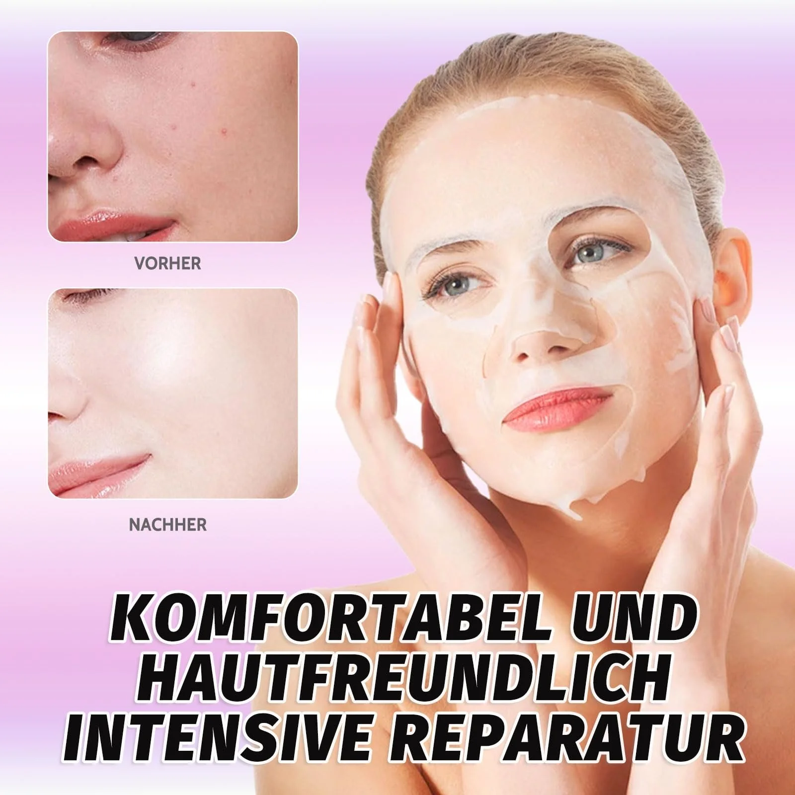 Маска для обличчя Altherona З фруктовими есенціями, набір з 8 штук Зволожуюча, фото №5