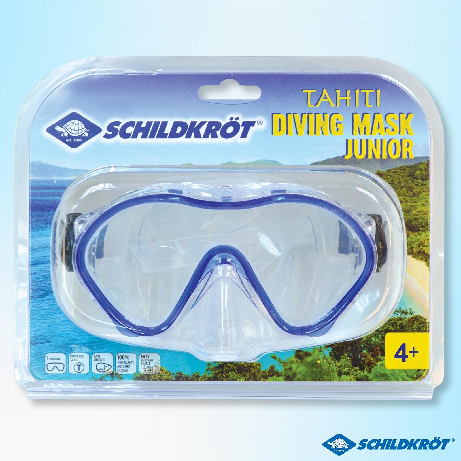 Маска для плавання Schildkröt Fun Sports Tahiti Junior 4+ в блістері, синя, фото №6