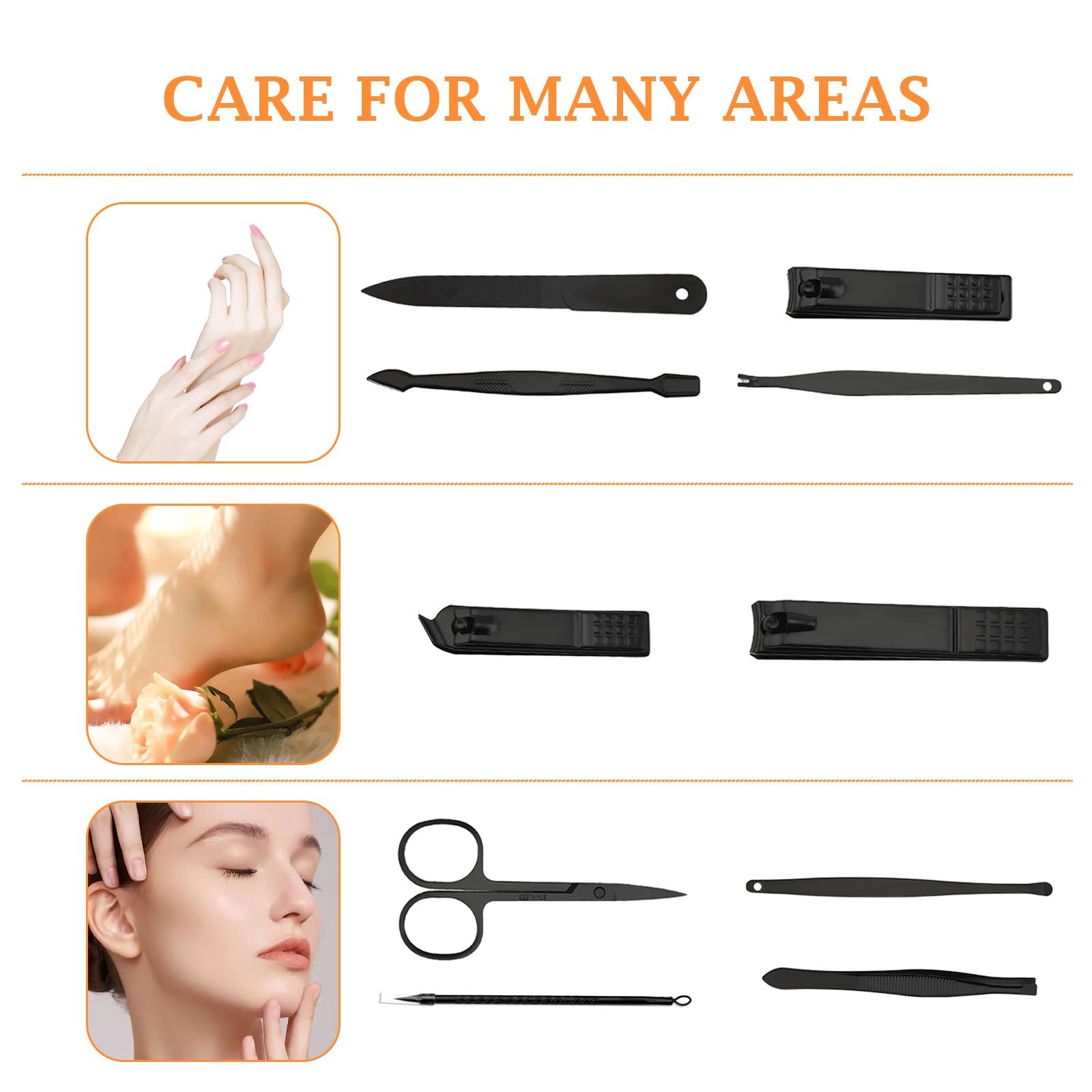 Набір для манікюру Жіночий 10 предметів з нержавіючої сталі з шкіряним чохлом, фото №5 Набір для манікюру Жіночий 10 предметів з нержавіючої сталі з шкіряним чохлом, фото №5