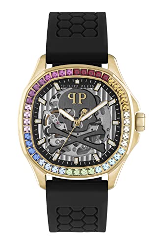 Часы Philipp Plein Automatic PWRAA0523 черный ремешок, фото №7 Часы Philipp Plein Automatic PWRAA0523 черный ремешок, фото №7