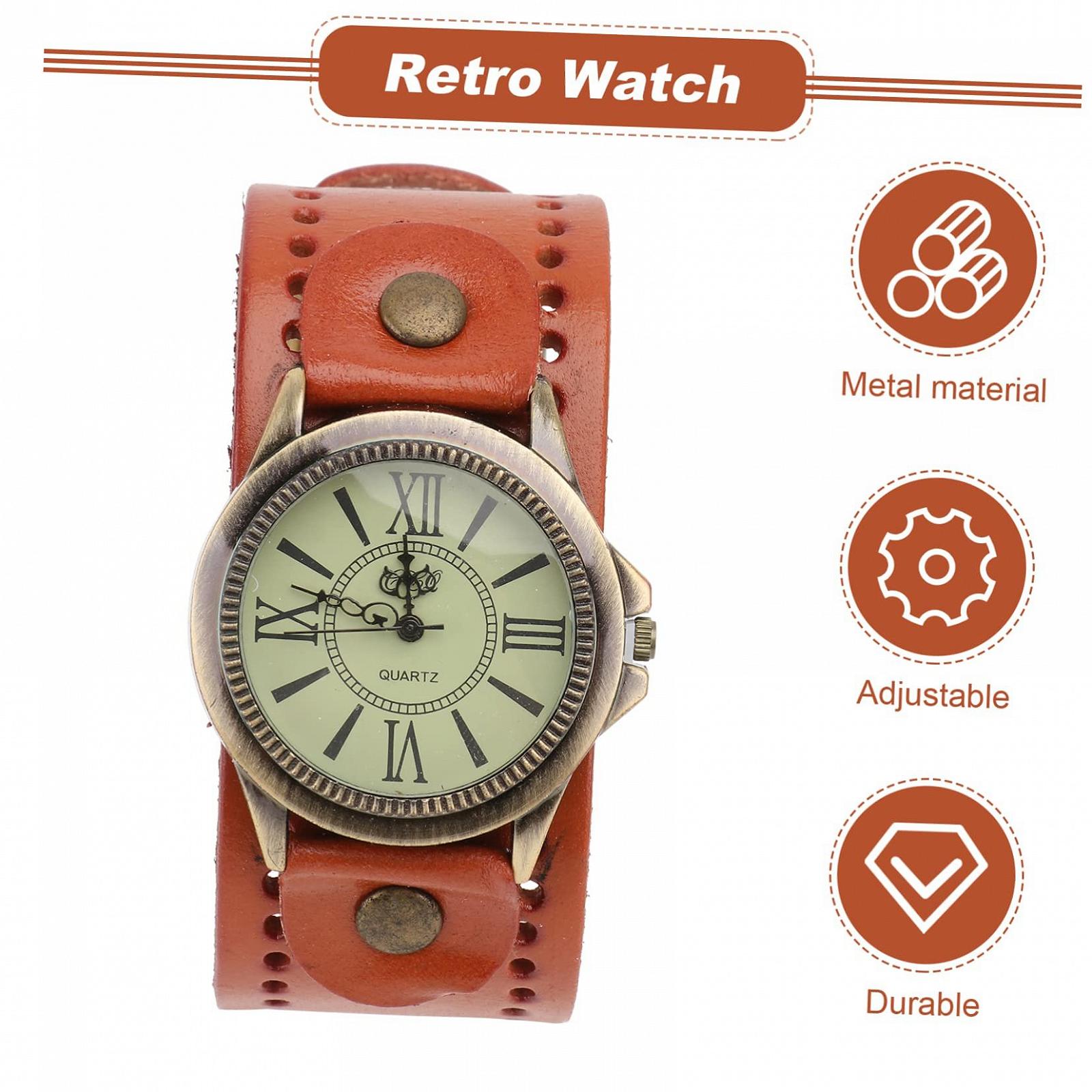 Часы-браслет Beaupretty Винтажные Римские Кварцевые Оранжевые, фото №8 Часы-браслет Beaupretty Винтажные Римские Кварцевые Оранжевые, фото №8