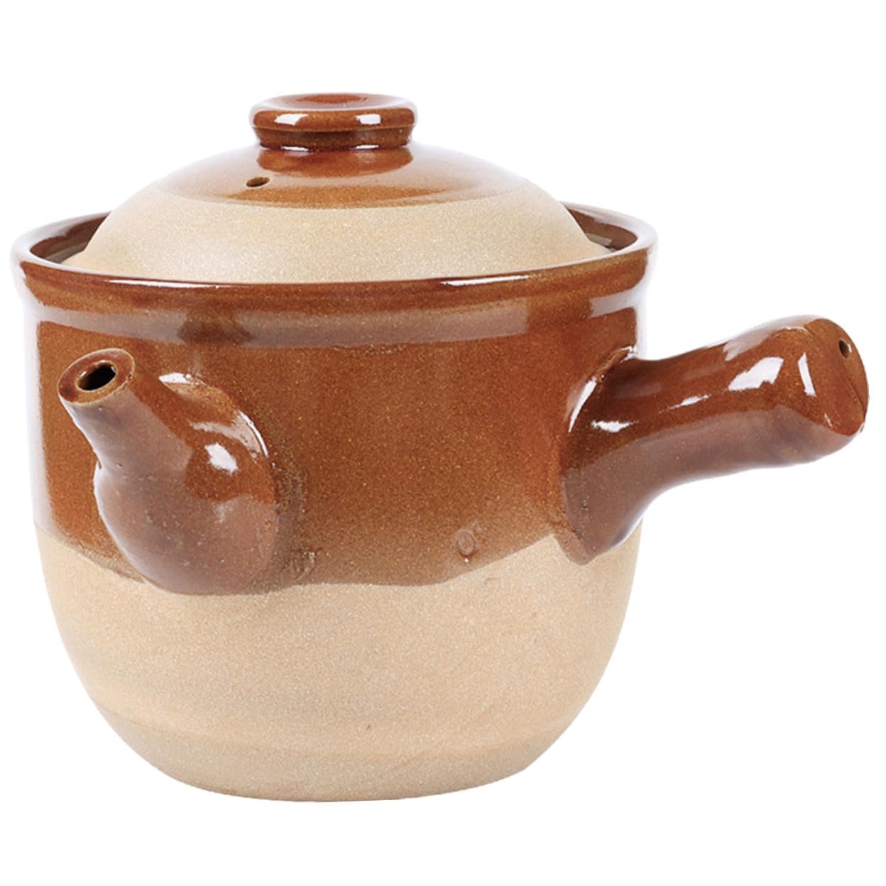 Горшок для приготовления лекарств и чая традиционный керамический термостойкий для газовой плиты, фото №1