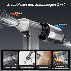 Электрический воздуходувка 3-в-1 8000 mAh плавная регулировка скорости synthetic.ua - Фото 1