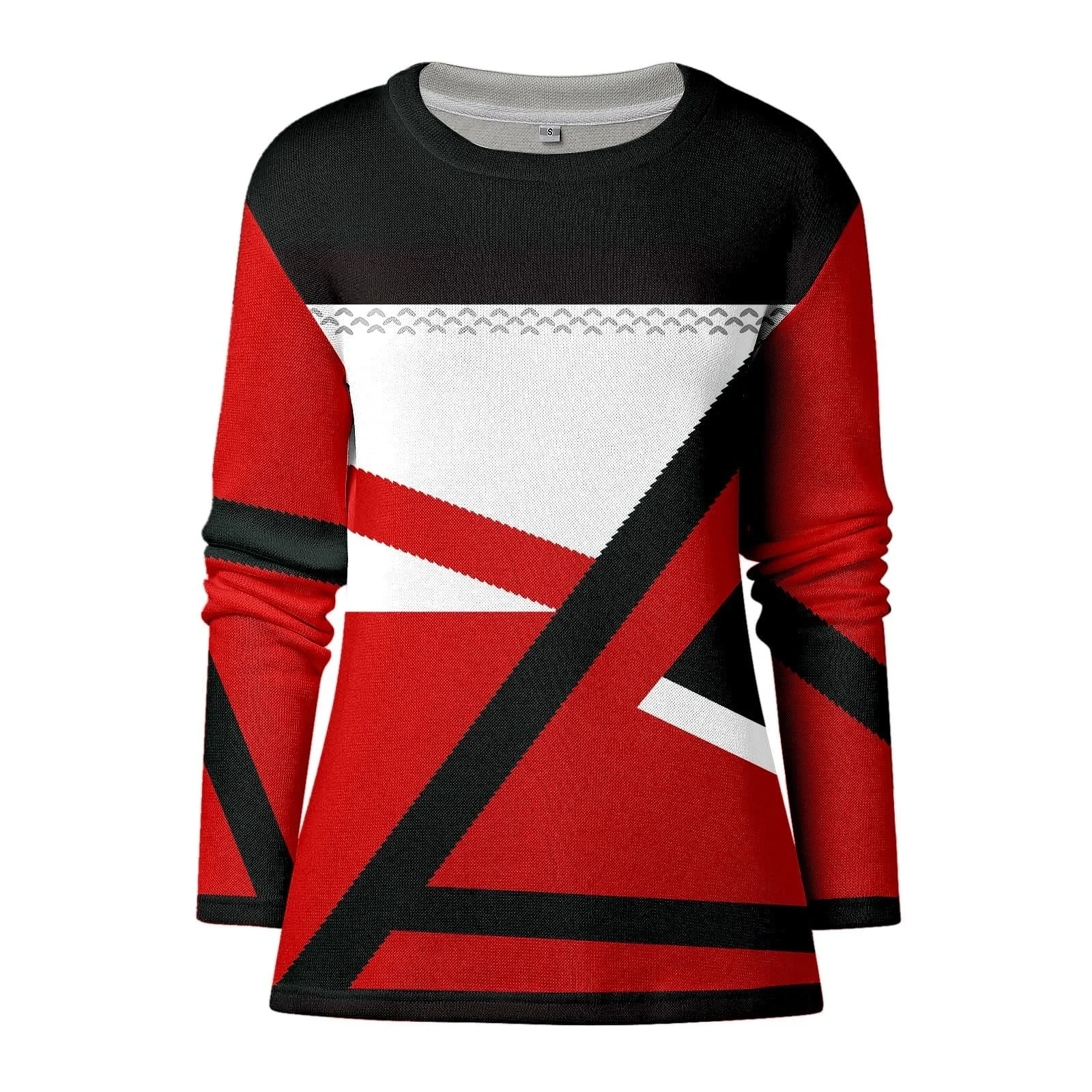 Пуловер Женский Зимний Свободный Цветной, фото №3 Пуловер Женский Зимний Свободный Цветной, фото №3