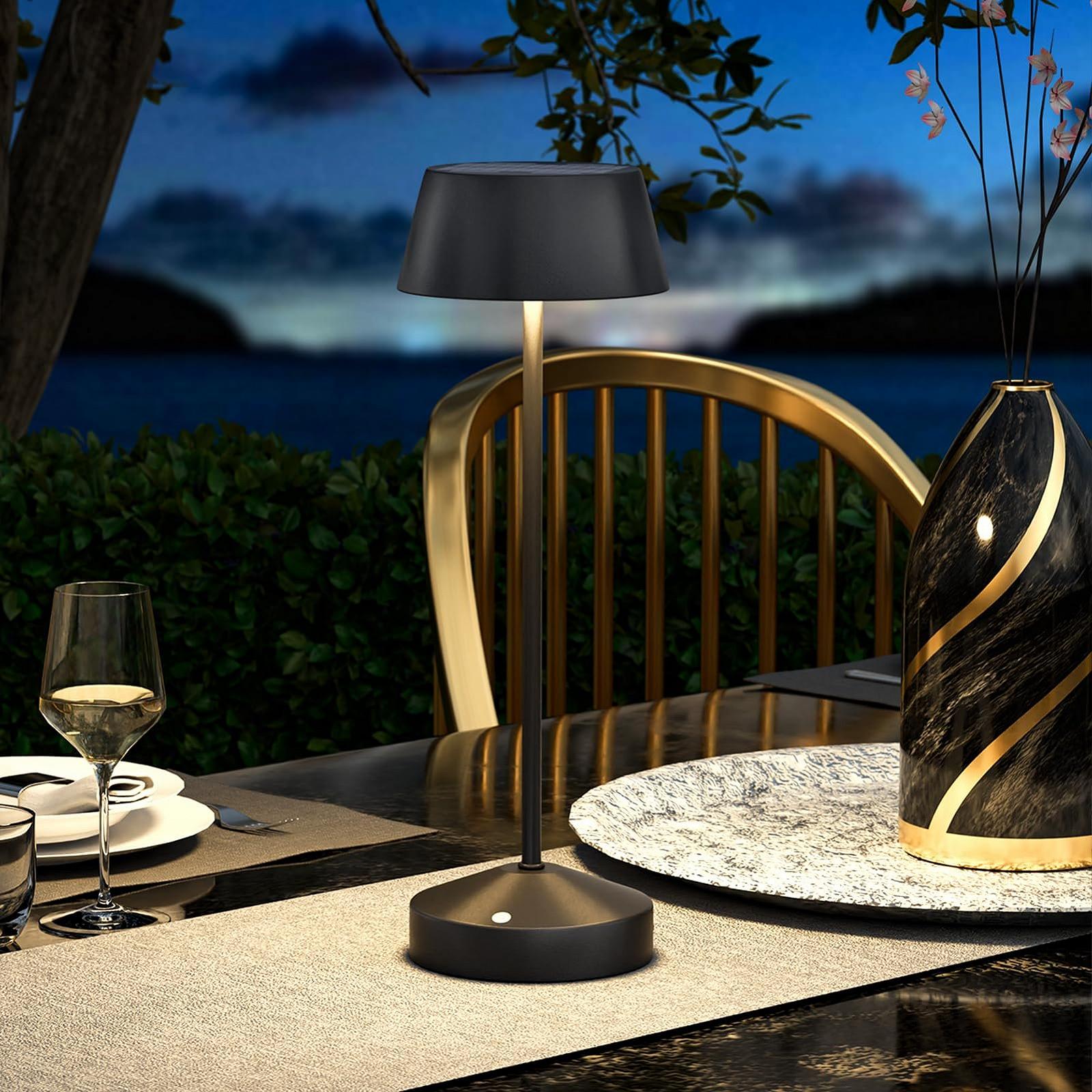 Настільна лампа Solar LED Outdoor 3000 K Touch Switch 2-in-1 Rechargeable IP44, фото №7