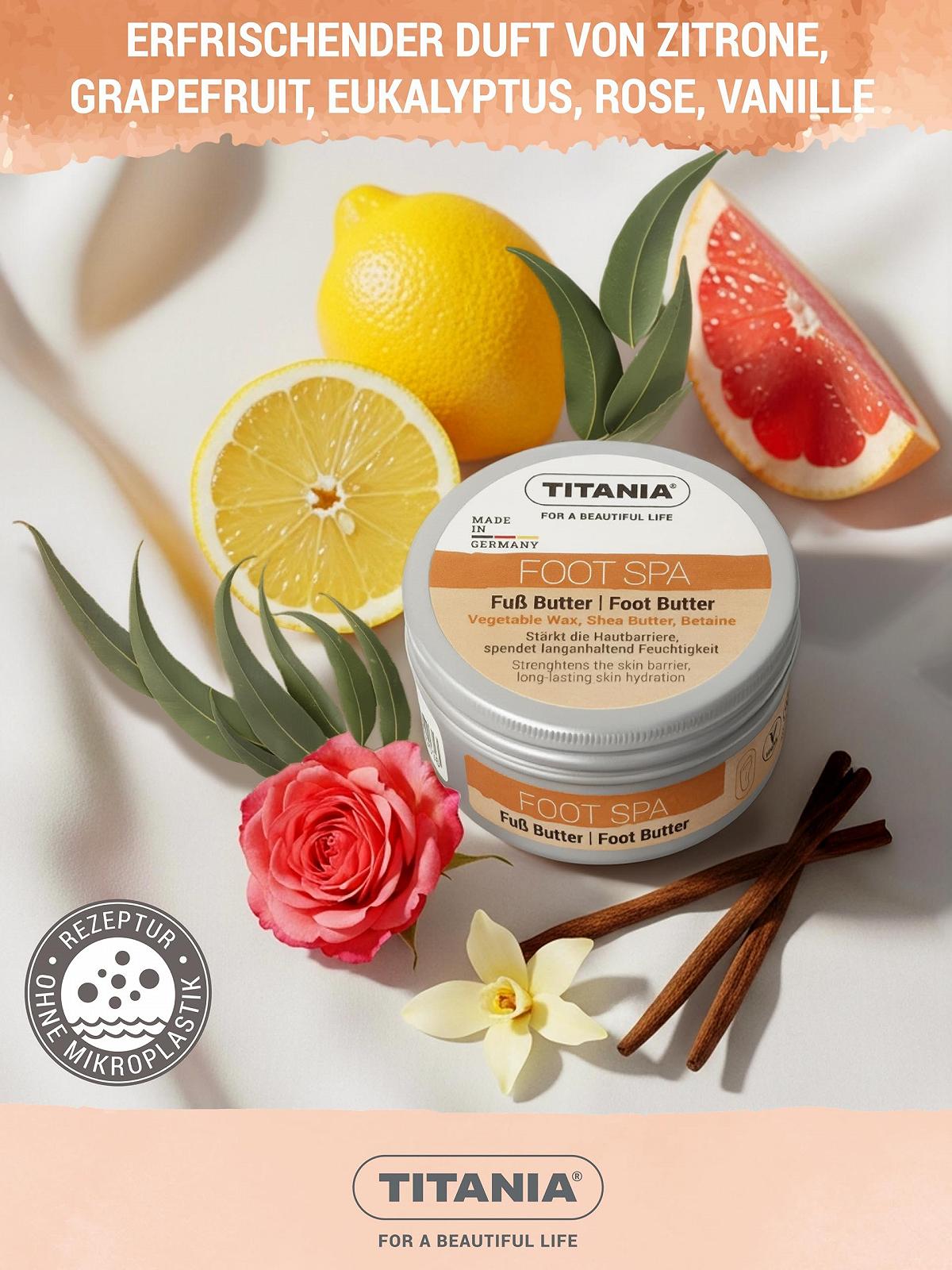 Масло для ніг TITANIA Cosmos Natural Dry Feet Intensive Care & Foot Mask з маслом ши та олією авокадо, 100 мл, фото №7