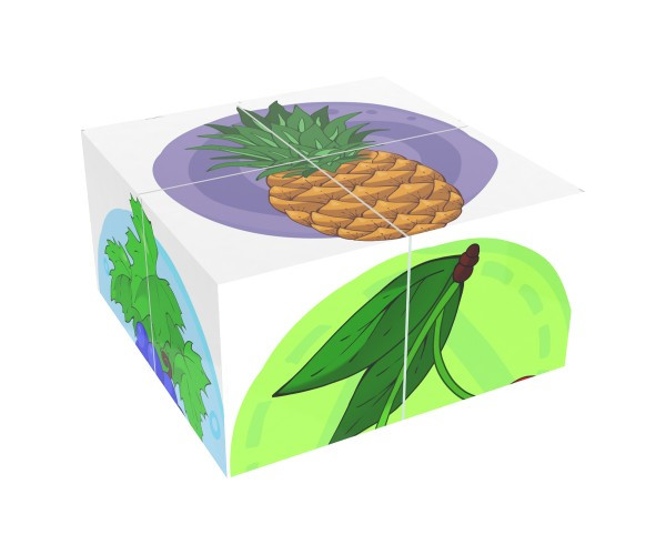 Іграшка кубики Фрукти ТехноК арт.1332, фото №4 Іграшка кубики Фрукти ТехноК арт.1332, фото №4