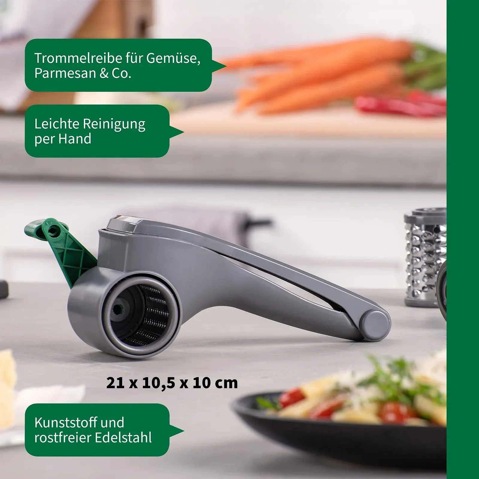 Ручная терка FACKELMANN Chefkoch Барабанное натирание, фото №3