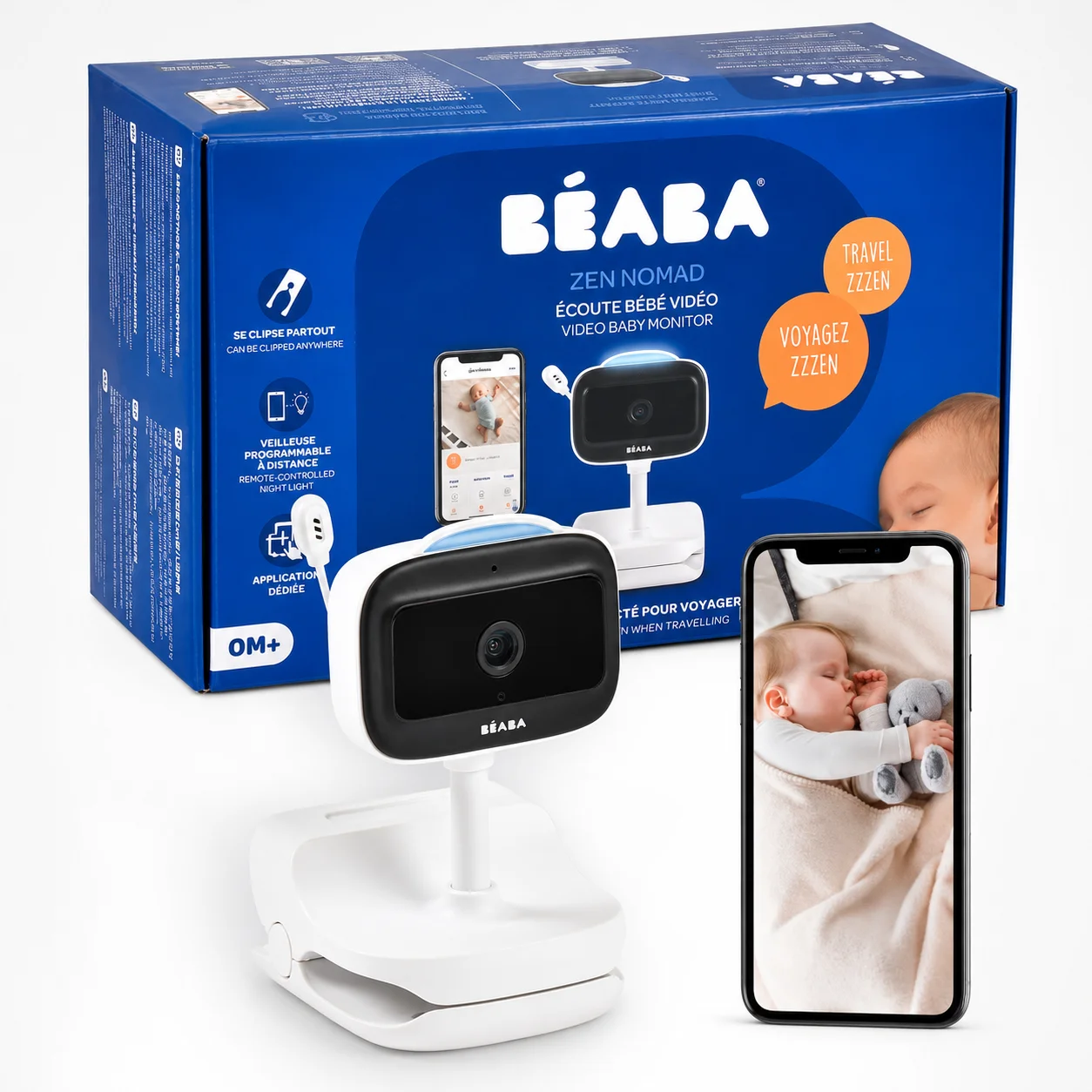 Відеоняня Beaba ZEN Nomad Білий, фото №1