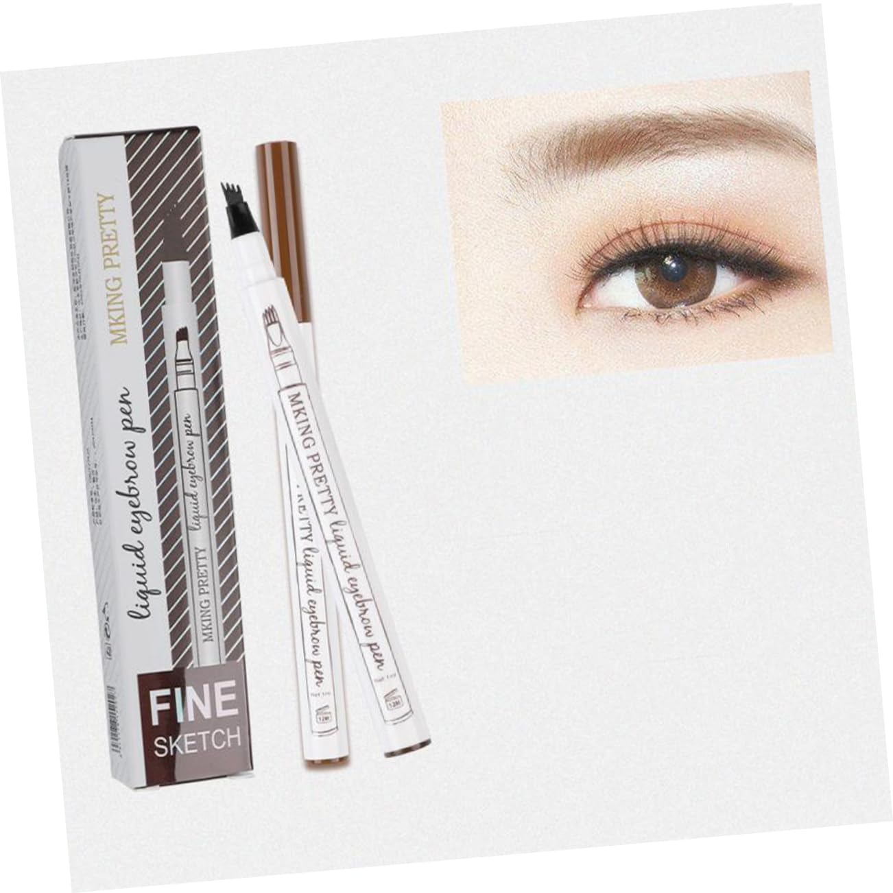 Олівець Healvian 12 Stück Водостійкий рідкий олівець для брів, фото №2