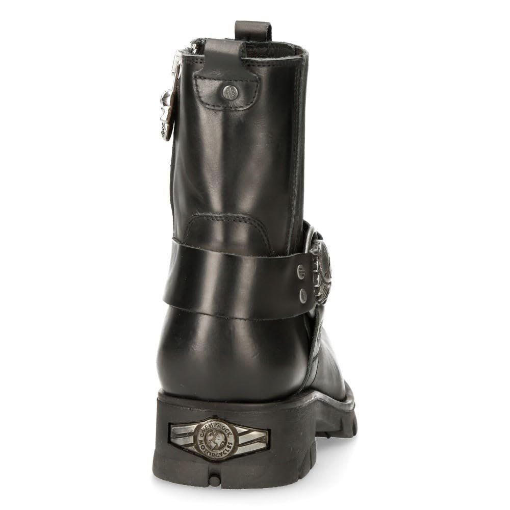 Ботинки New Rock M.7605C-C1 Унисекс Кожаные Черные на молнии, фото №5 Ботинки New Rock M.7605C-C1 Унисекс Кожаные Черные на молнии, фото №5