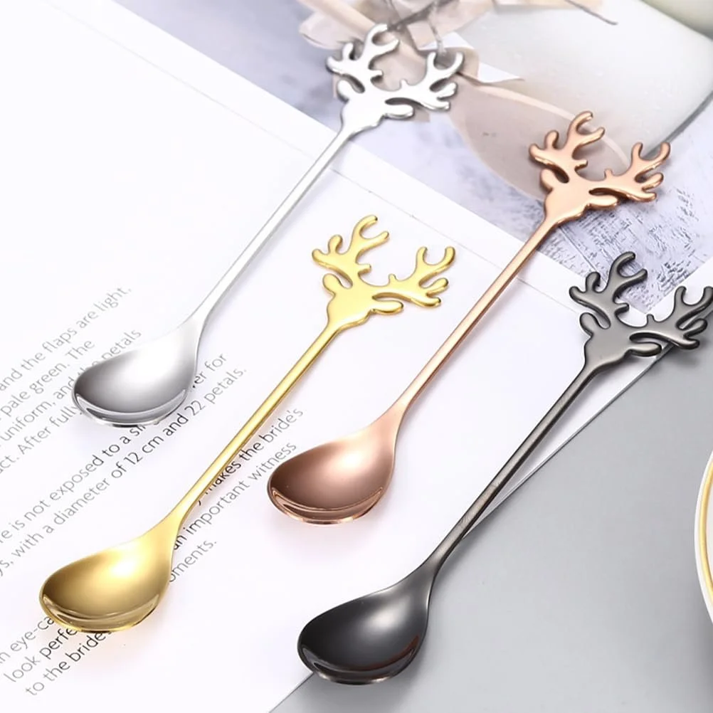 Ложка BESTonZON Олень Мультяшний 12 шт. Нержавіюча сталь, фото №7