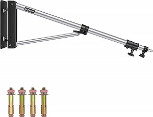 Купити Настінний кронштейн для штанги Neewer 169 см Срібний - Фото 1 Настінний кронштейн для штанги Neewer 169 см Срібний - Фото 1