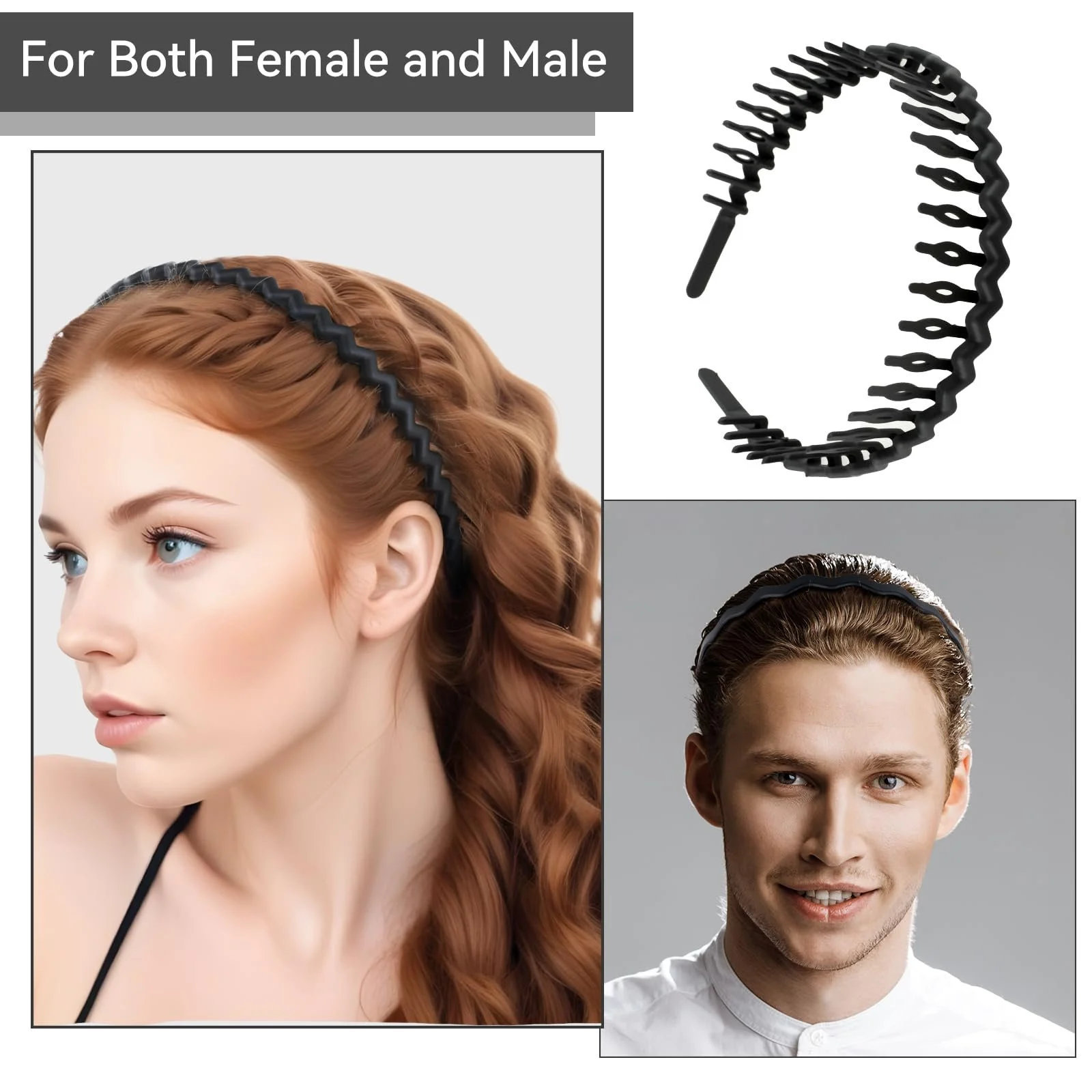 Обруч Sibba Набір з 5 Чорний, фото №7