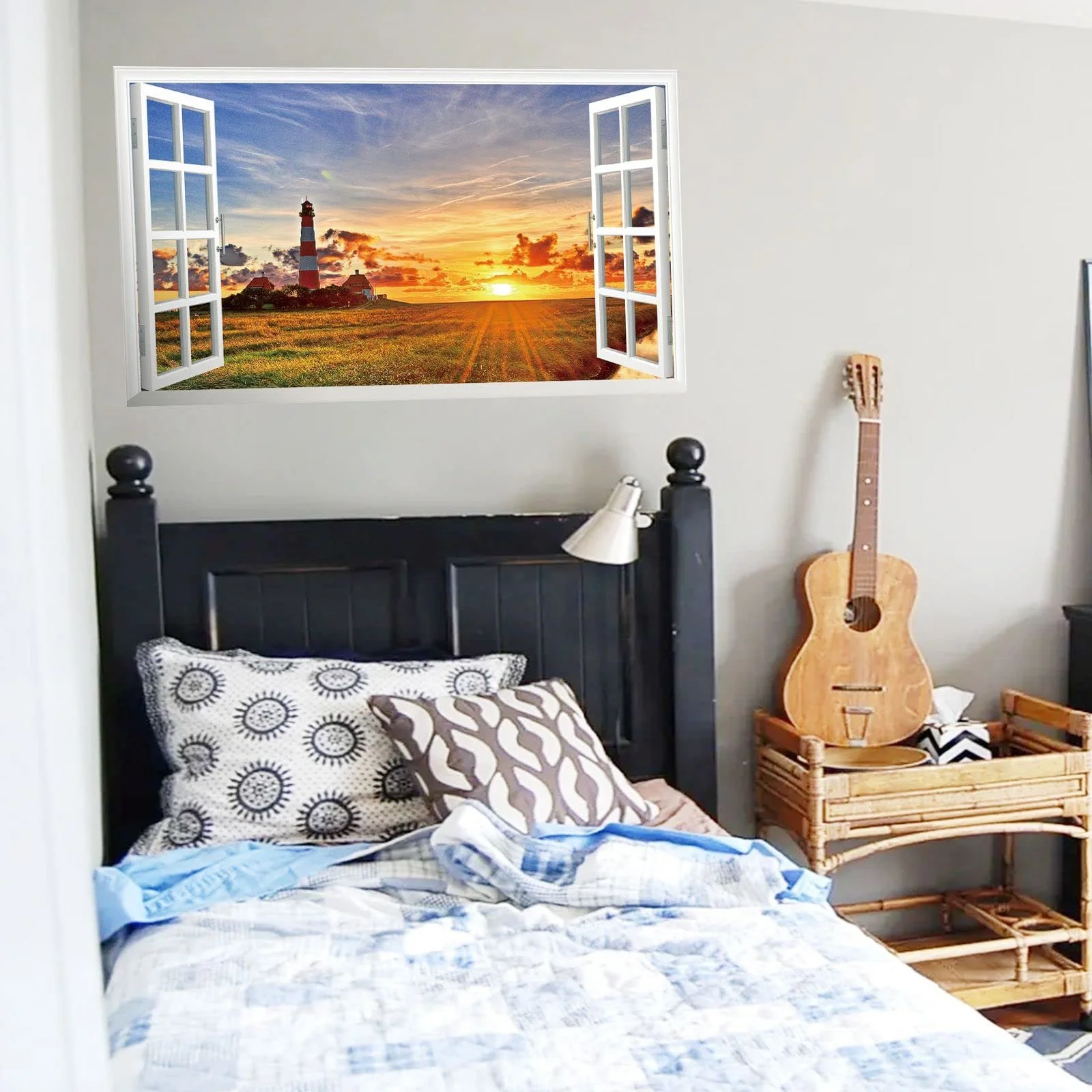 Наклейка на стіну View Lighthouse White Sea 3D XXL v02 1000 x 600 мм 2 шт., фото №5 Наклейка на стіну View Lighthouse White Sea 3D XXL v02 1000 x 600 мм 2 шт., фото №5