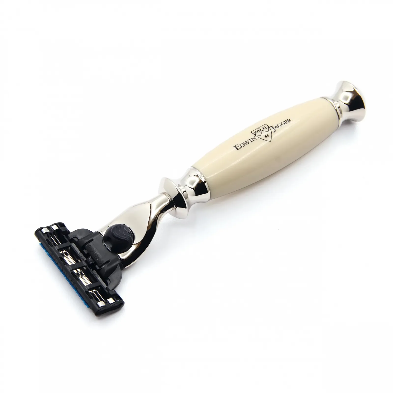Бритва Edwin Jagger Gillette Mach 3 Simulated Ivory Nickel Plated, фото №5 Бритва Edwin Jagger Gillette Mach 3 Simulated Ivory Nickel Plated, фото №5