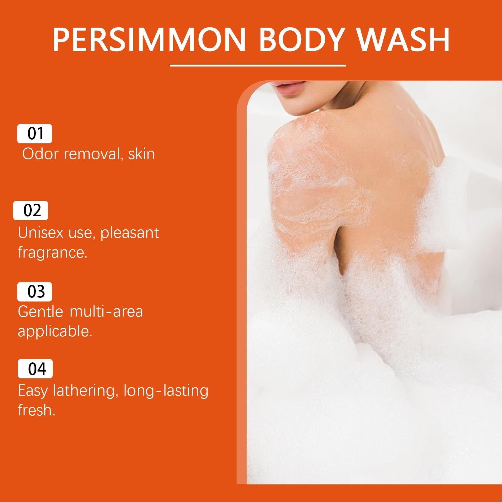 Гель для душу Persimmon видалення запаху тіла дезодоруючий очищення та догляд (2 шт), фото №2