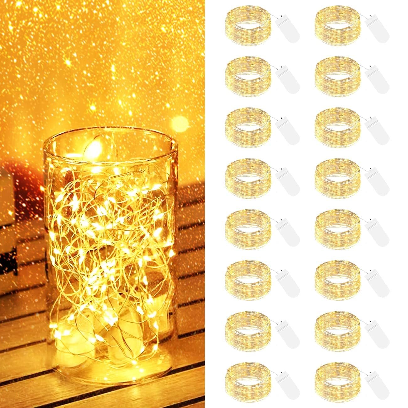 LED Гірлянда 2 м 20 LED срібний дріт, фото №1