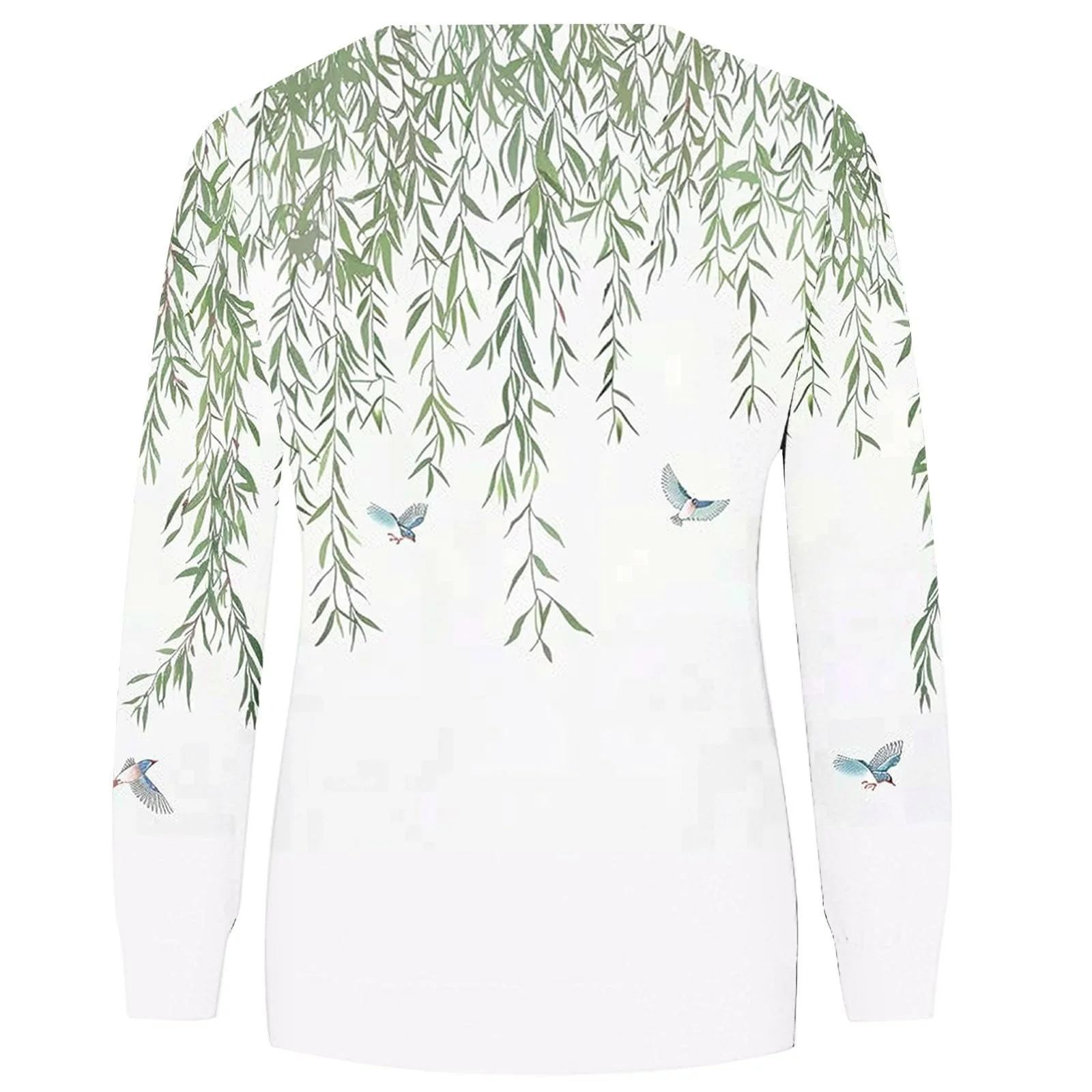 Жeнский Пуловер Komiseup Однотонный Свитшот Oversize Круглый вырез Длинный рукав Свободный Спортивный Свитшот для девушек-подростков без капюшона 19, фото №5