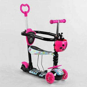 Самокат 5в1 S 4101 1 Best Scooter АБСТРАКЦИЯ с защитным бампером PU колеса ПОДСВЕТКА КОЛЕС в коробке Самокат 5в1 S 4101 1 Best Scooter АБСТРАКЦИЯ с защитным бампером PU колеса ПОДСВЕТКА КОЛЕС в коробке