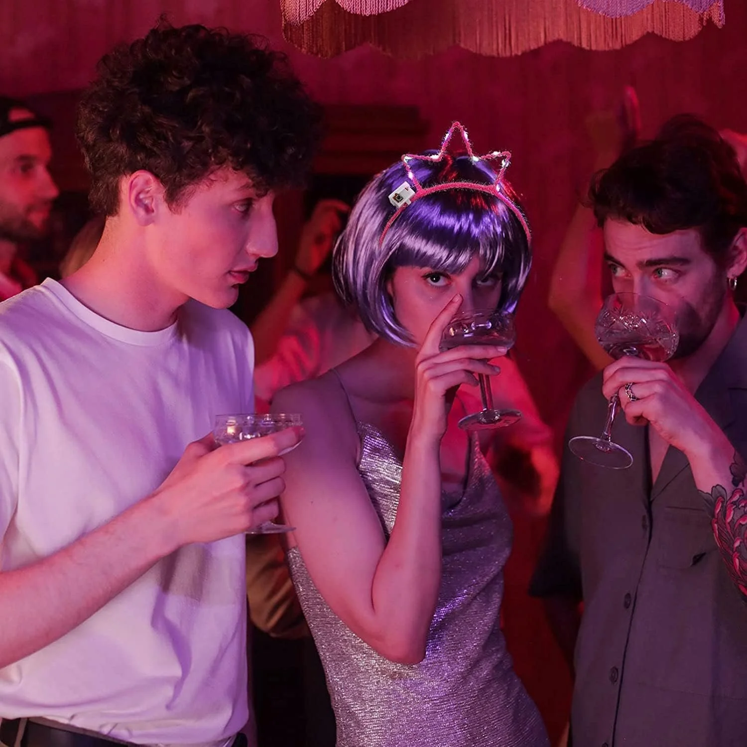 Набір обручів на голову зі світлодіодами, 12 штук, фото №7