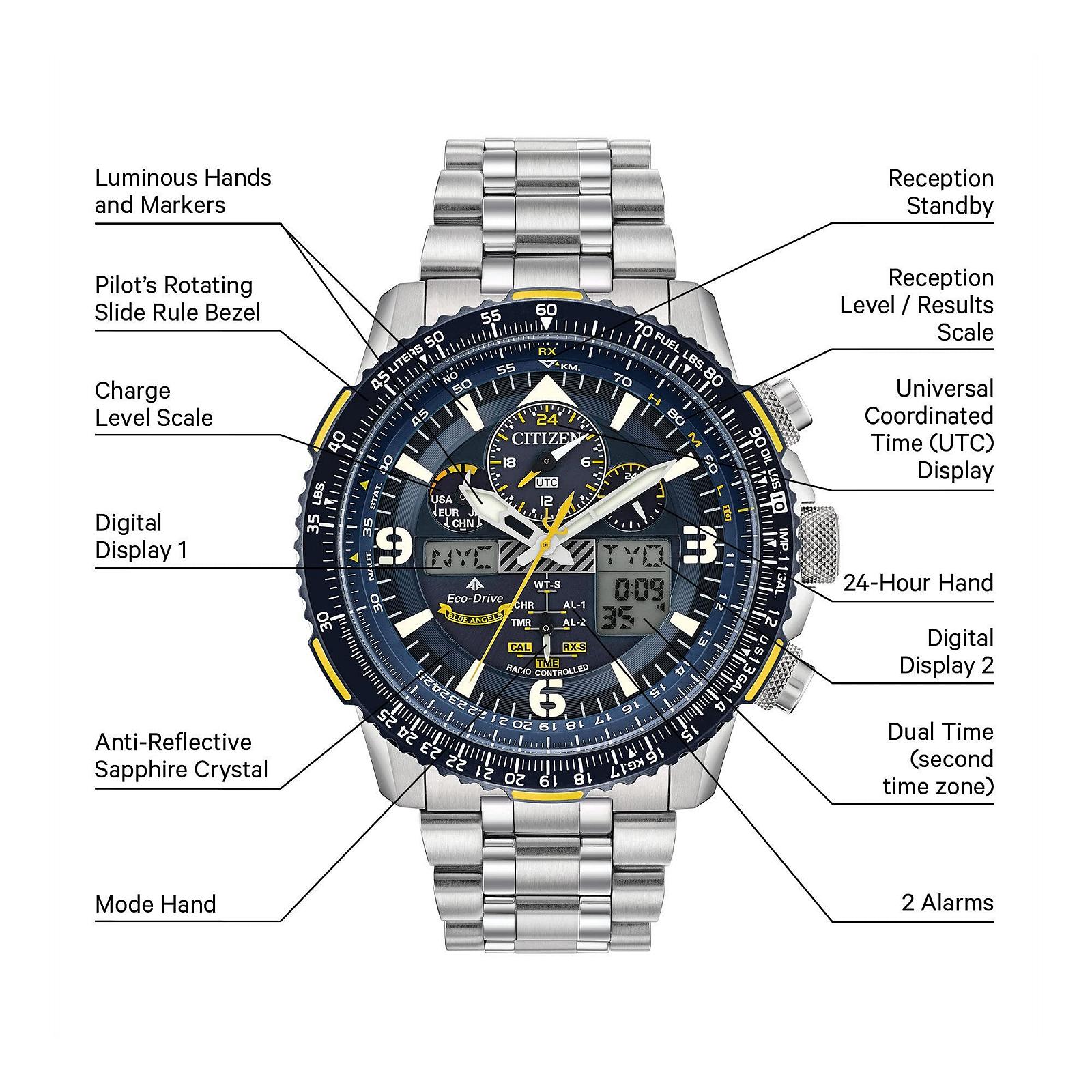 Часы CITIZEN Sports JY8078-01L хронограф цифровой двухцветный, фото №8