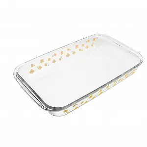 Форма для запікання Alipis прямокутна з термостійкого скла штабельована для посудомийної машини - Фото 1