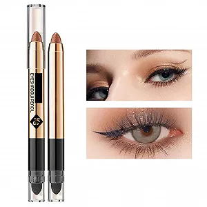 Карандаш для глаз 2 в 1, Водостойкий, с блестками synthetic.ua - Фото 1