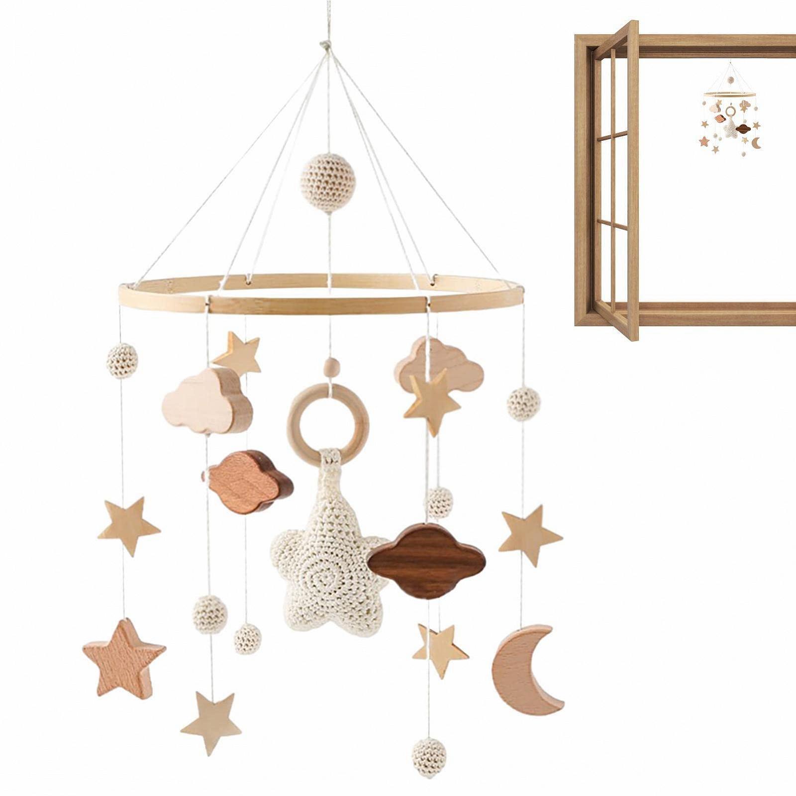 Мобиль Wind Chimes с фетровыми шариками для детской кроватки Декор кровати Колокольчик, фото №2