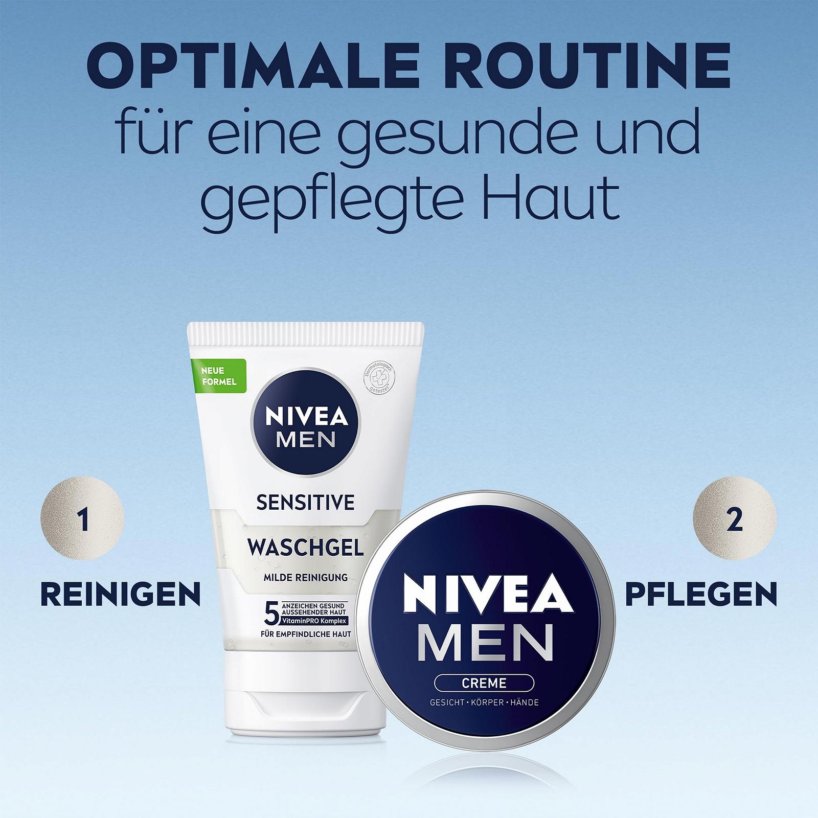 Зволожувальний крем Nivea Men для обличчя, тіла та рук з вітаміном E 150 мл (4 шт. в упаковці), фото №8 Зволожувальний крем Nivea Men для обличчя, тіла та рук з вітаміном E 150 мл (4 шт. в упаковці), фото №8