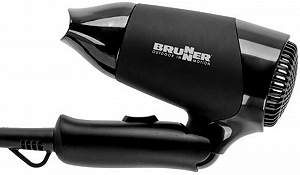 Фен дорожній Brunner Monsun / 12В / 120Вт / Чорний synthetic.ua - Фото 1