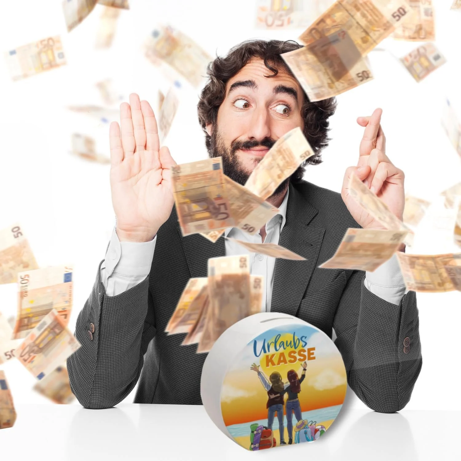 Скарбничка Holiday Fund Best Friend для подорожей керамічна, фото №7