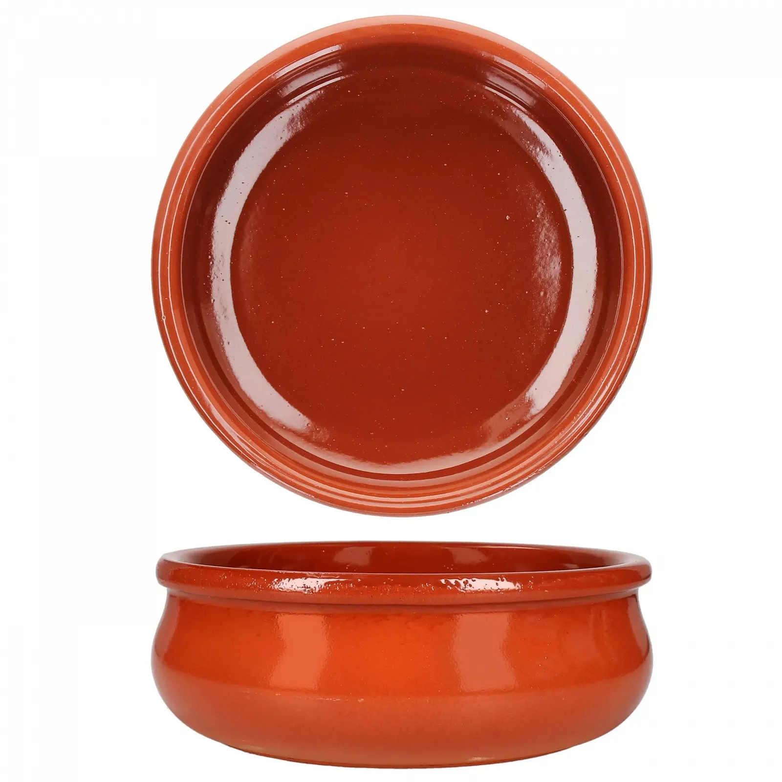 Миска MamboCat Berlin L 18.5 см Красно-коричневый набор 2 шт, фото №4