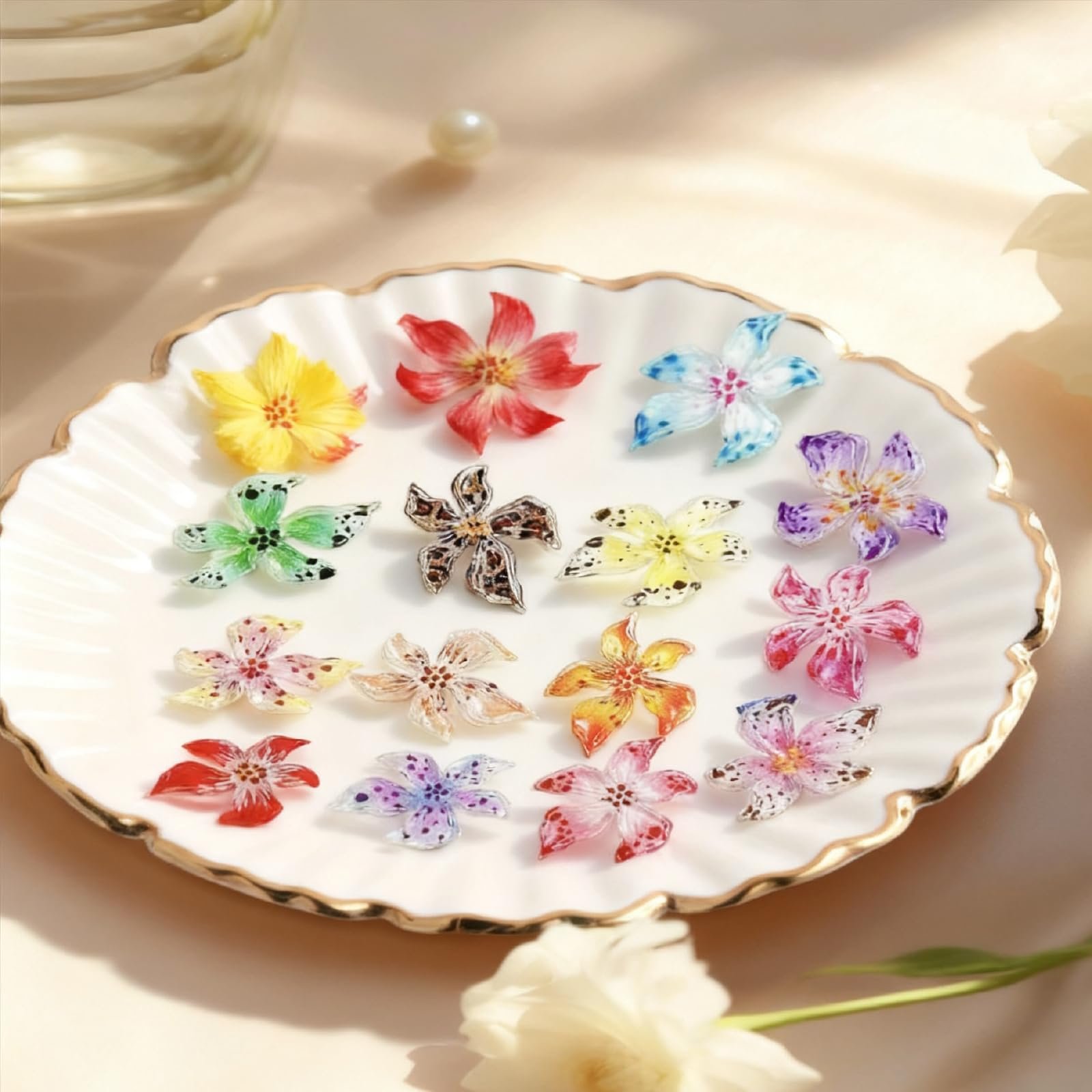 Квіти, каміння та смола, 60 шт, фото №7