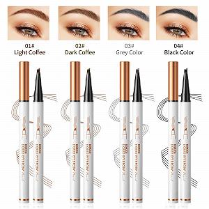 Олівець для брів Microblading 3D Водостійкий з 4-лінійним наконечником 01# Кава synthetic.ua - Фото 1