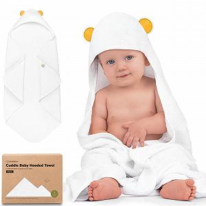 Полотенце с капюшоном KeaBabies для ребенка, мягкое и суперабсорбирующее (Медведь) - Фото 1