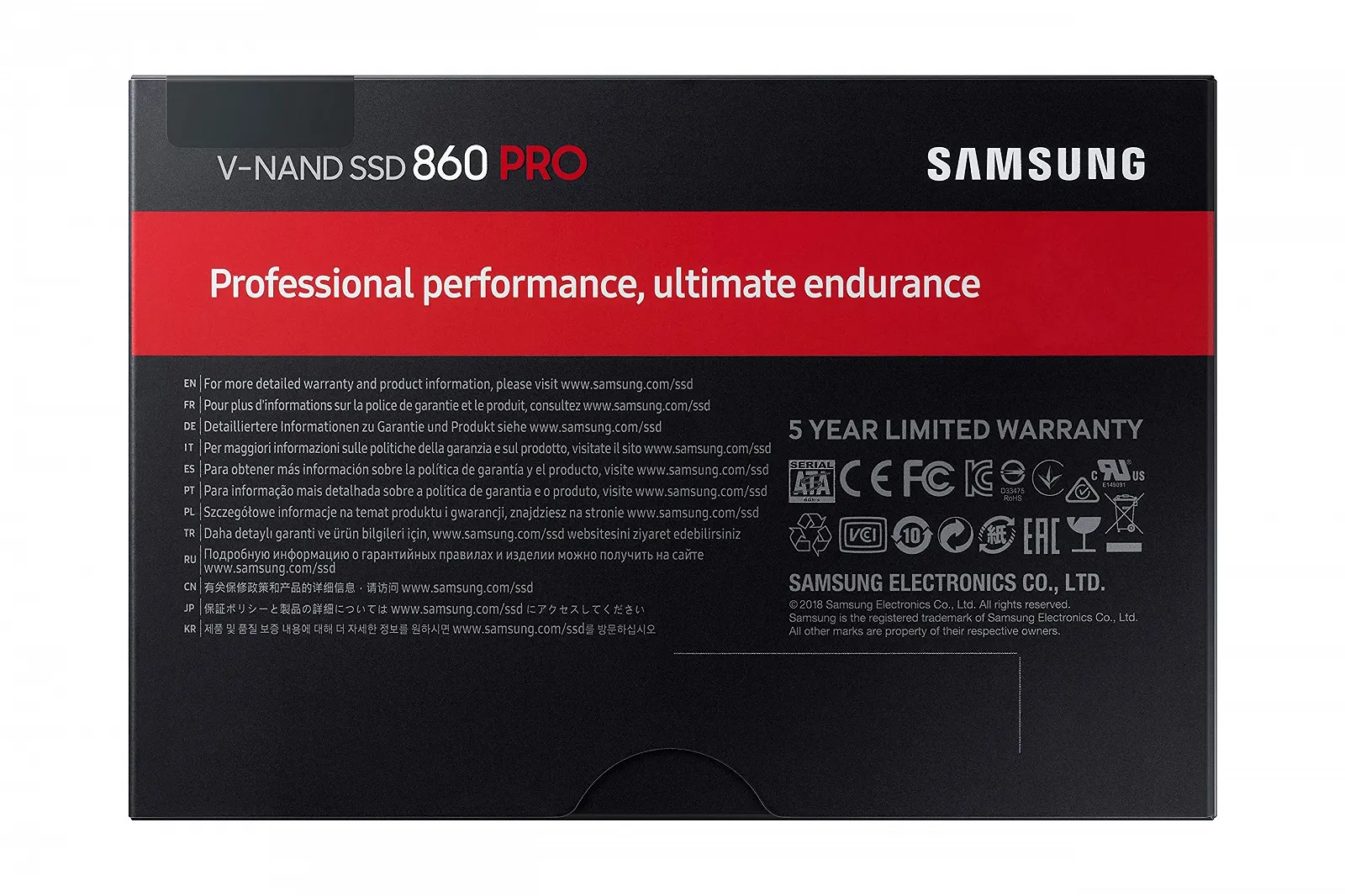 SSD-накопитель Samsung 860 PRO Внутренний Черный, фото №6