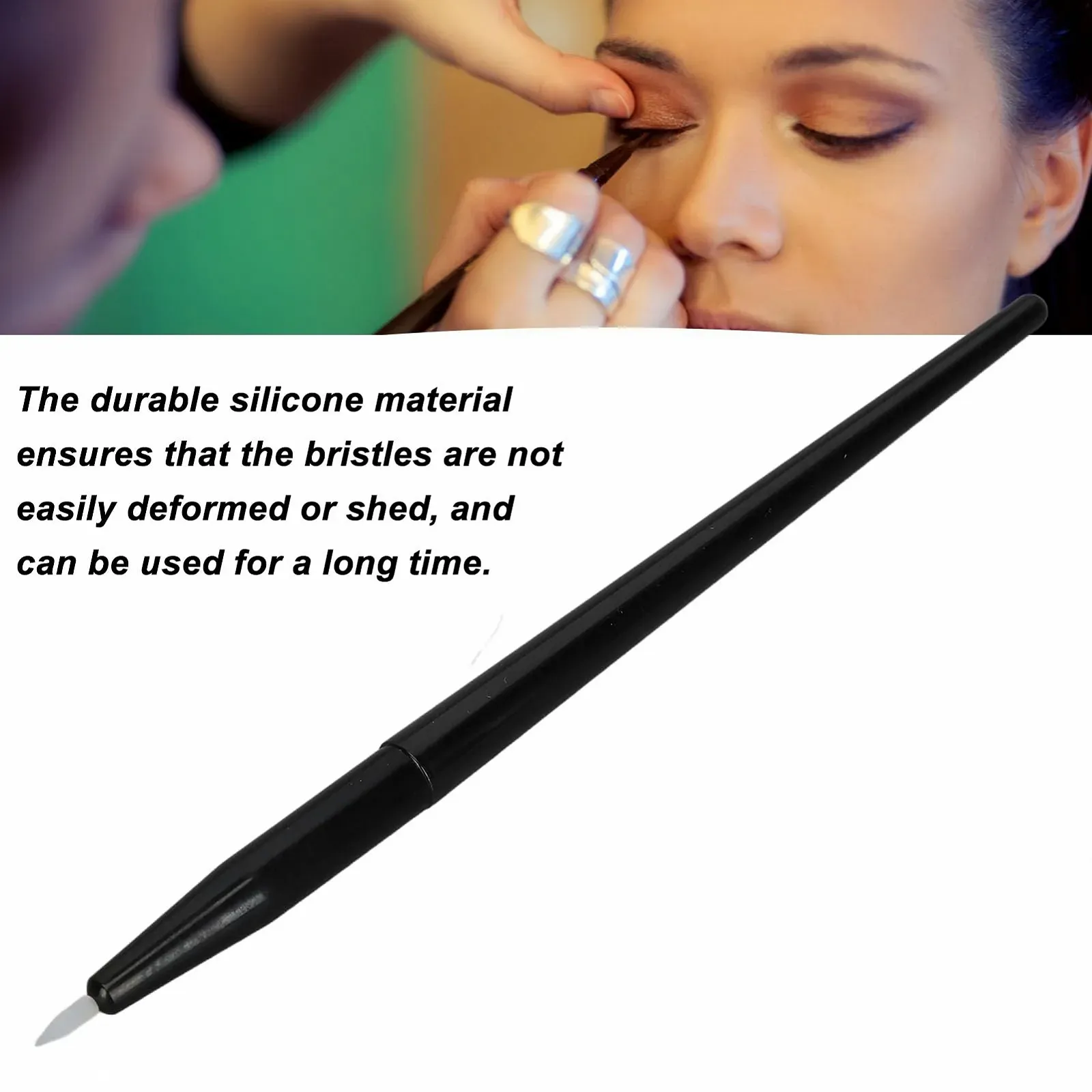 Набор кистей для подводки глаз 10 штук, мягкая, легко чистится, силиконовая, фото №5 Набор кистей для подводки глаз 10 штук, мягкая, легко чистится, силиконовая, фото №5