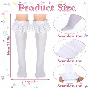 Шкарпетки гольфи з рюшами synthetic.ua - Фото 1