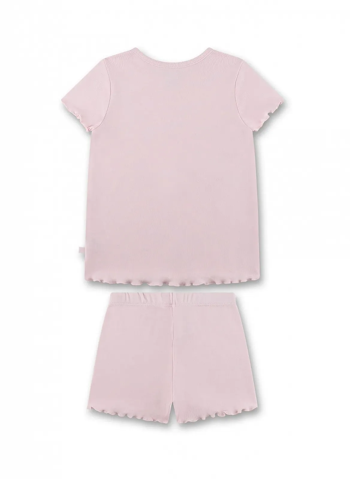 Комплект пижамный Sanetta для девочек, шорты, розовый, фото №2 Комплект пижамный Sanetta для девочек, шорты, розовый, фото №2