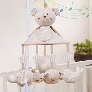 Хлопчине Crib Mobile с музыкой для девочек мультяшный мобиль для детской комнаты с животными synthetic.ua - Фото 1