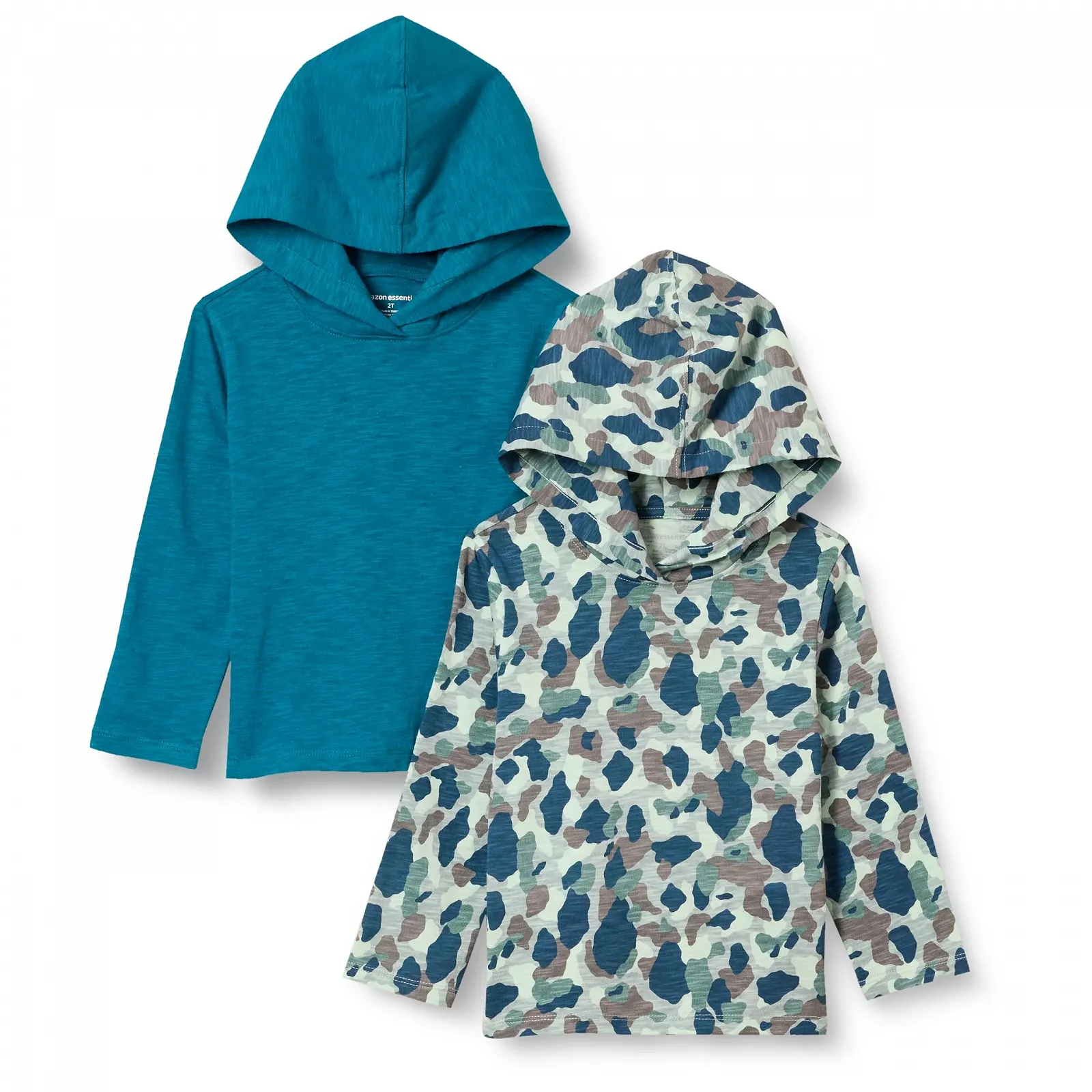 Лёгкая футболка с длинным рукавом и капюшоном Amazon Essentials для мальчиков, 2 шт., фото №1 Лёгкая футболка с длинным рукавом и капюшоном Amazon Essentials для мальчиков, 2 шт., фото №1