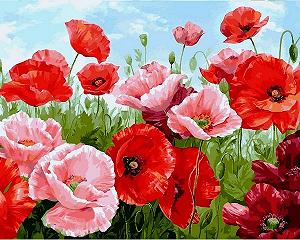 VP1111 Червоні маки Набір-картина за номерами - Фото 1