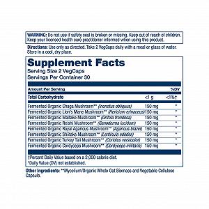 Org Grown Mushroom Complete 1200mg 60 vcaps